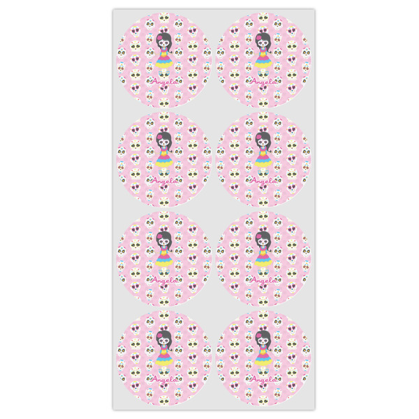Kids Sugar Skulls Icing Circle - Medium - Set of 8