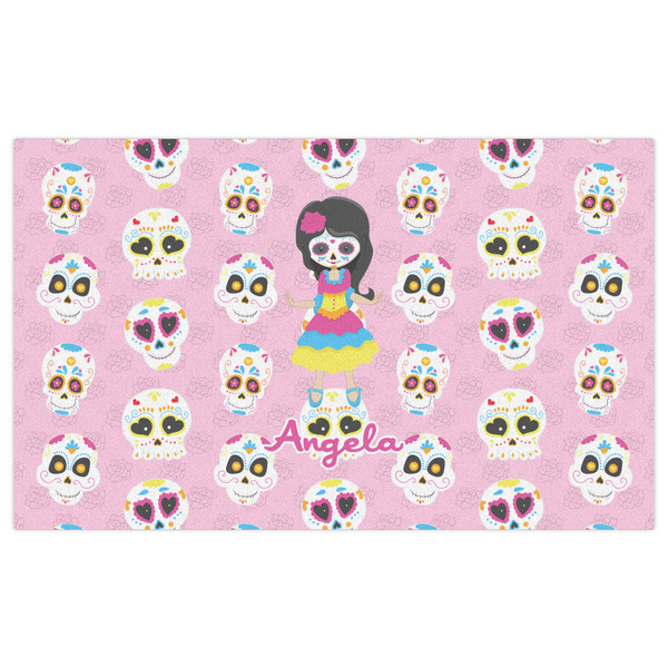 Kids Sugar Skulls Indoor / Outdoor Rug - 3'x5' - Front Flat