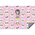 Kids Sugar Skulls Indoor / Outdoor Rug - 6'x8' w/ Name or Text