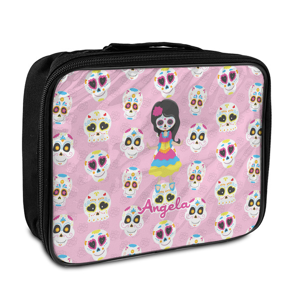 Custom Kids Sugar Skulls Insulated Lunch Bag (Personalized)