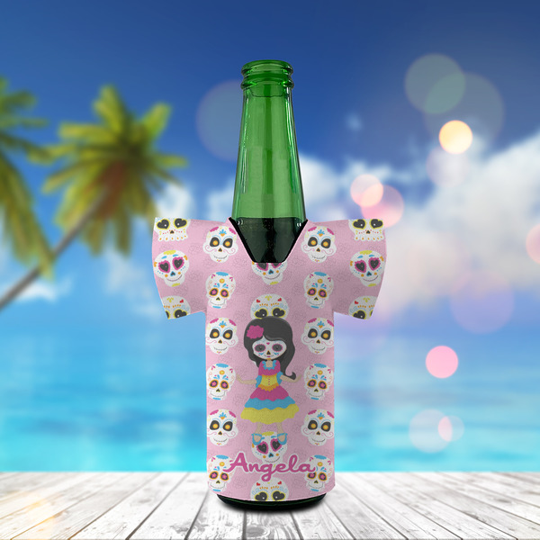 Kids Sugar Skulls Jersey Bottle Cooler - LIFESTYLE