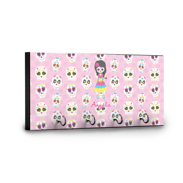 Kids Sugar Skulls Key Hanger - Front View with Hooks