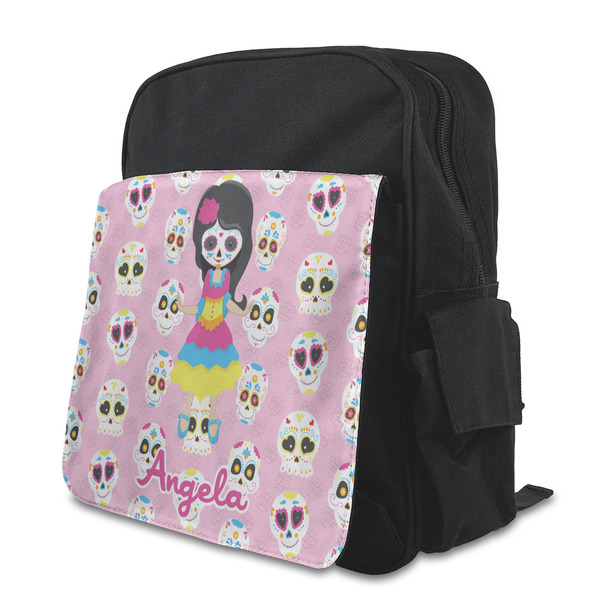 Custom Kids Sugar Skulls Preschool Backpack (Personalized)