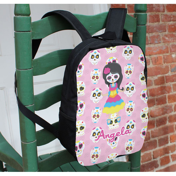 Kids Sugar Skulls Kids Backpack - In Context