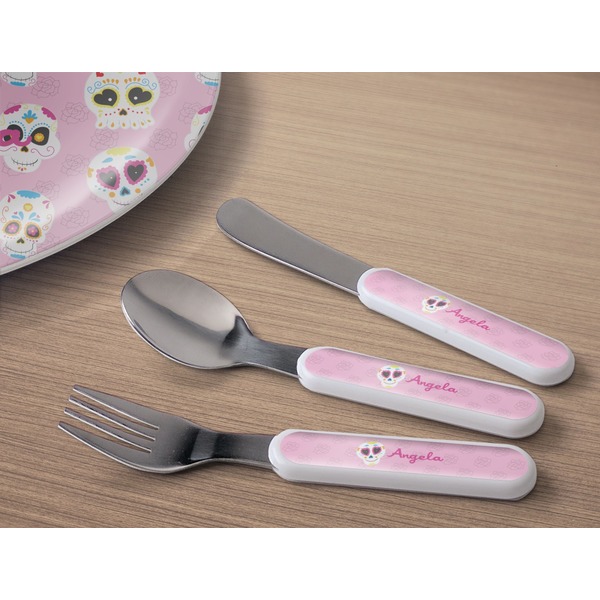 Kids Sugar Skulls Kids Flatware w/ Plate