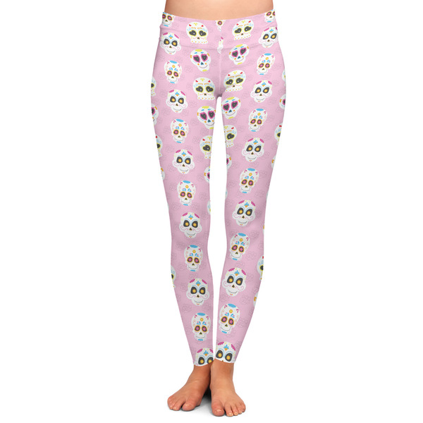 Custom Kids Sugar Skulls Ladies Leggings - 2X-Large
