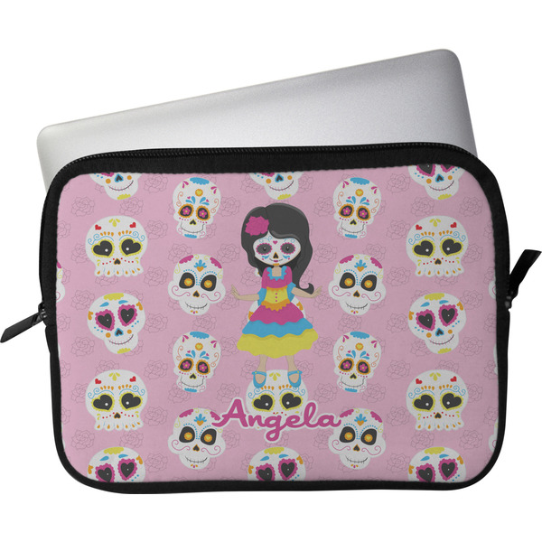 Custom Kids Sugar Skulls Laptop Sleeve / Case - 15" (Personalized)