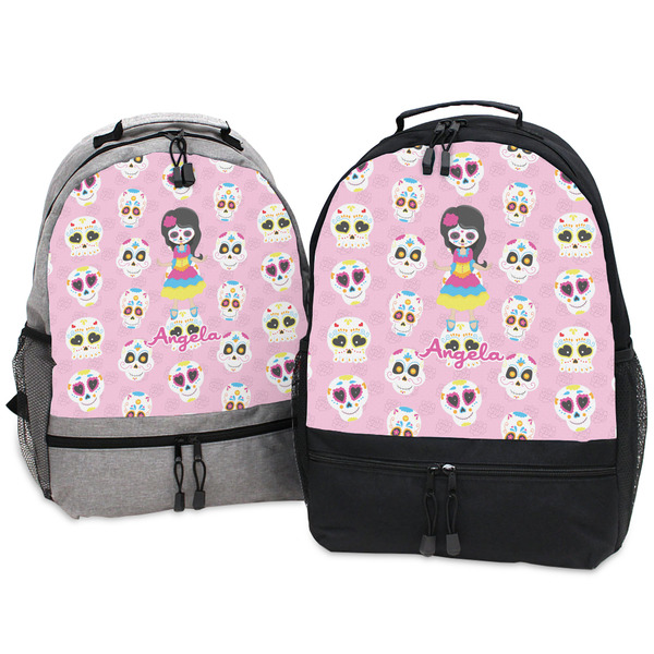 Kids Sugar Skulls Large Backpacks - Both