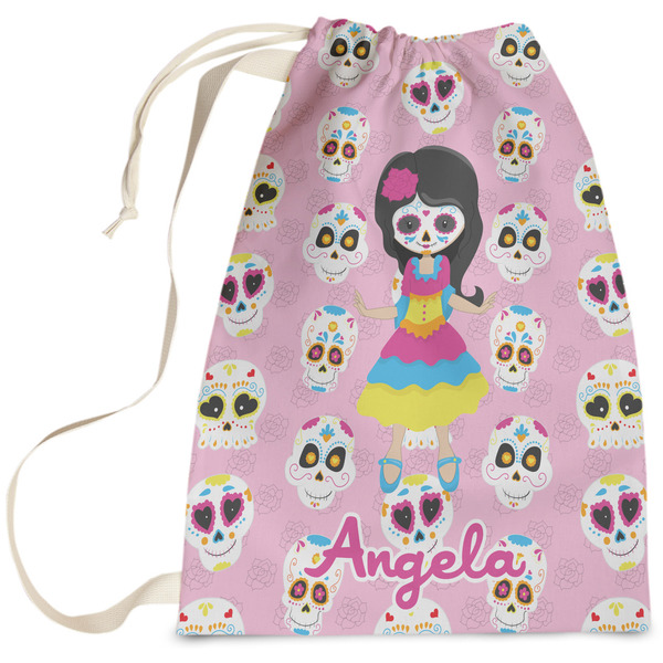 Custom Kids Sugar Skulls Laundry Bag (Personalized)