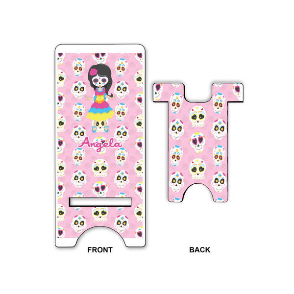 Kids Sugar Skulls Large Phone Stand - Front & Back