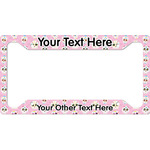Kids Sugar Skulls License Plate Frame - Style A (Personalized)