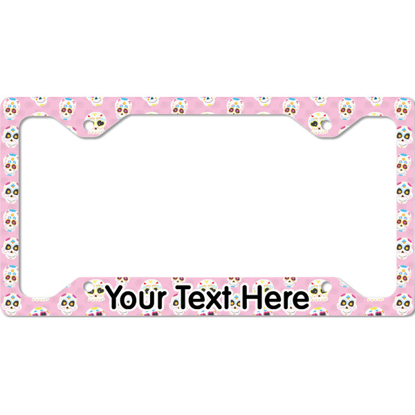 Custom Kids Sugar Skulls License Plate Frame - Style C (Personalized)