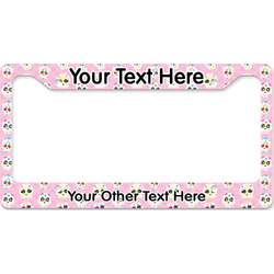Kids Sugar Skulls License Plate Frame - Style B (Personalized)