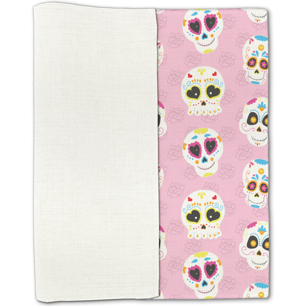 Kids Sugar Skulls Linen Placemat - Folded Half