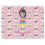 Kids Sugar Skulls Single-Sided Linen Placemat - Single w/ Name or Text