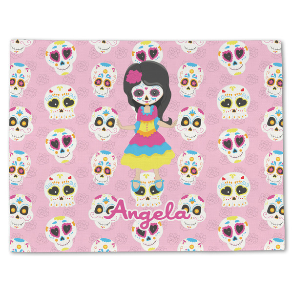 Kids Sugar Skulls Linen Placemat - Front