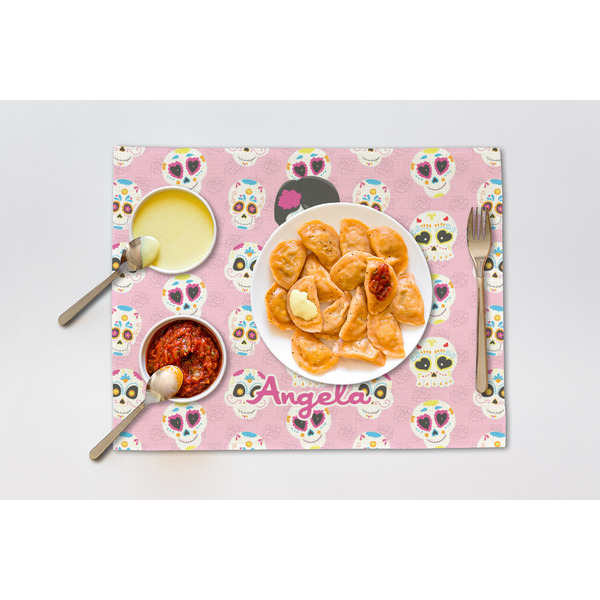 Kids Sugar Skulls Linen Placemat - Lifestyle (single)