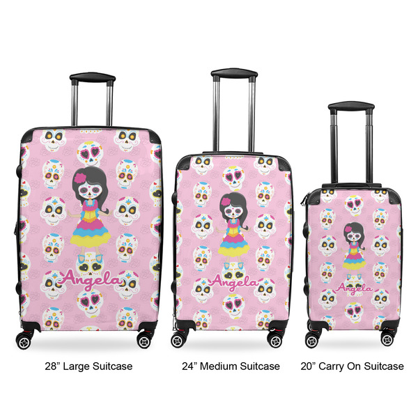 Kids Sugar Skulls Luggage Bags all sizes - With Handle