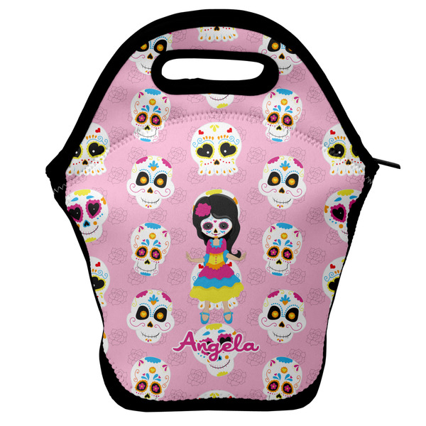 Custom Kids Sugar Skulls Lunch Bag w/ Name or Text