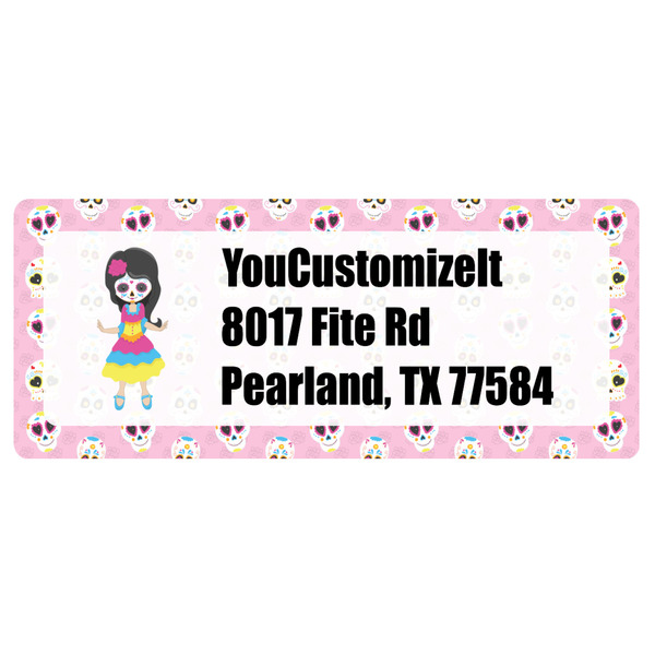 Custom Kids Sugar Skulls Return Address Labels (Personalized)