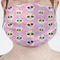 Kids Sugar Skulls Mask - Pleated (new) Front View on Girl
