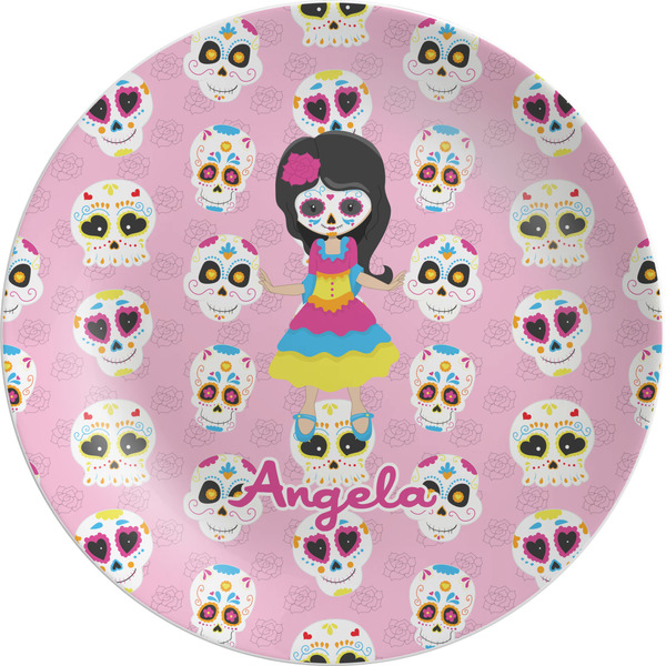 Custom Kids Sugar Skulls Melamine Plate (Personalized)