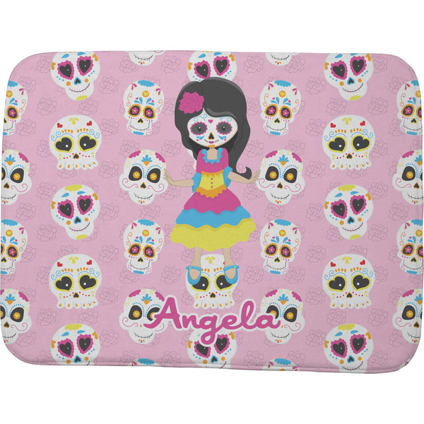 Custom Kids Sugar Skulls Memory Foam Bath Mat - 48"x36" (Personalized)