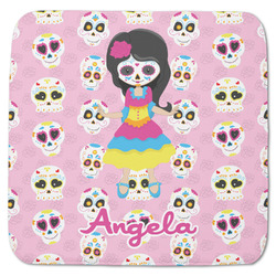 Kids Sugar Skulls Memory Foam Bath Mat - 48"x48" (Personalized)