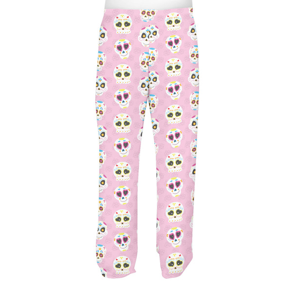 Kids Sugar Skulls Men's Pjs Back - on model