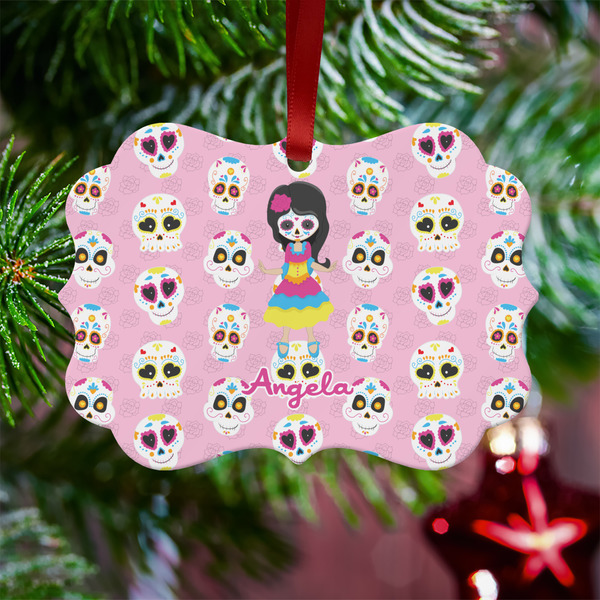 Kids Sugar Skulls Metal Benilux Ornament - Lifestyle