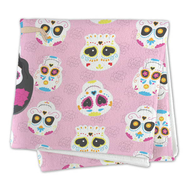 Kids Sugar Skulls Microfiber Dish Rag - FOLDED (square)