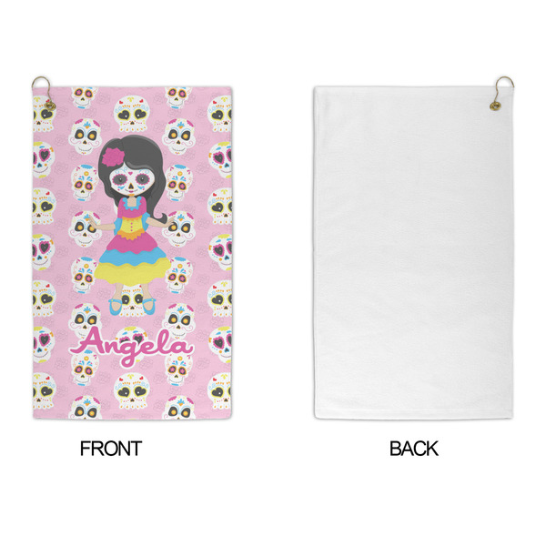 Kids Sugar Skulls Microfiber Golf Towels - APPROVAL