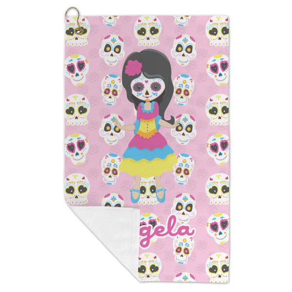Kids Sugar Skulls Microfiber Golf Towels - FOLD
