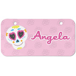 Kids Sugar Skulls Mini/Bicycle License Plate (2 Holes) (Personalized)