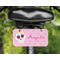 Kids Sugar Skulls Mini License Plate on Bicycle - LIFESTYLE Two holes