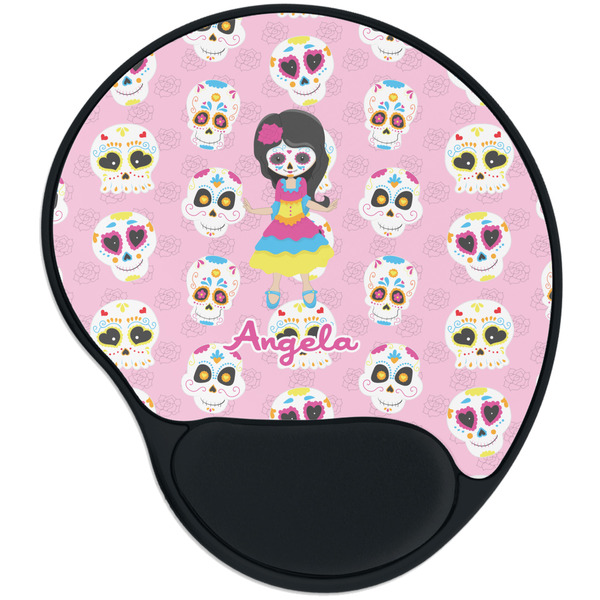 Custom Kids Sugar Skulls Mouse Pad with Wrist Support