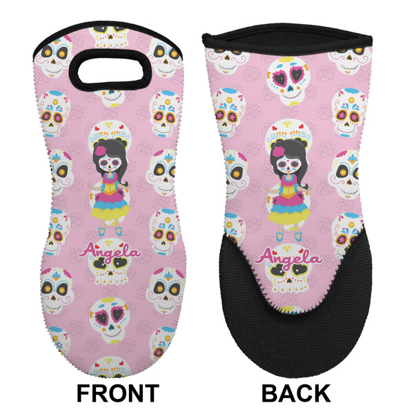 Kids Sugar Skulls Neoprene Oven Mitt (Front & Back)