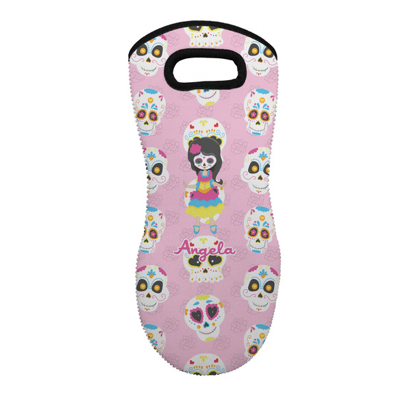 Custom Kids Sugar Skulls Neoprene Oven Mitt - Single w/ Name or Text