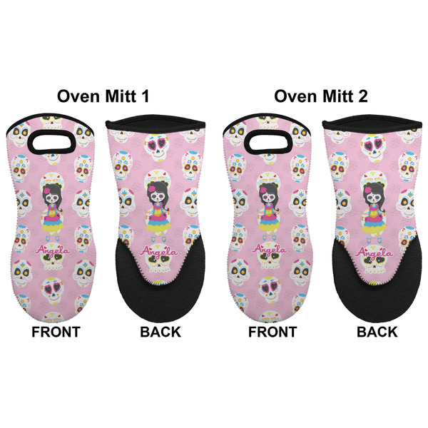 Kids Sugar Skulls Neoprene Oven Mitt - Set of 2 - Approval