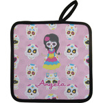 Kids Sugar Skulls Pot Holder w/ Name or Text