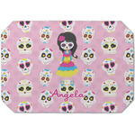Kids Sugar Skulls Dining Table Mat - Octagon (Single-Sided) w/ Name or Text