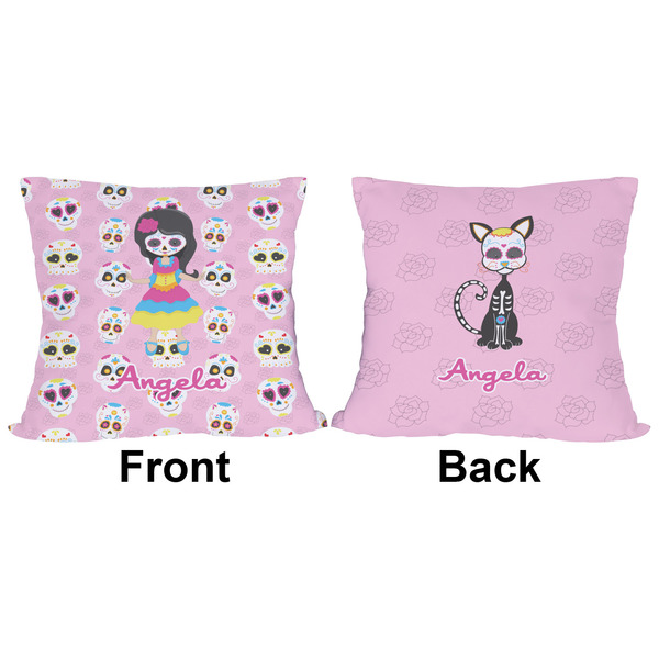 Kids Sugar Skulls Outdoor Pillow - 18x18