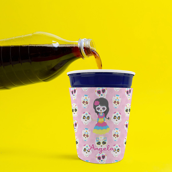 Kids Sugar Skulls Party Cup Sleeves - without bottom - Lifestyle