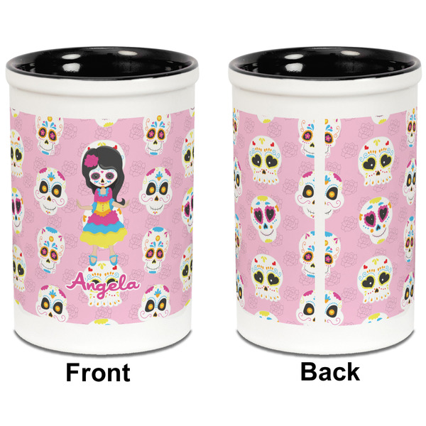 Kids Sugar Skulls Pencil Holder - Black - approval