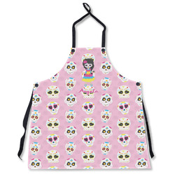 Kids Sugar Skulls Apron Without Pockets w/ Name or Text