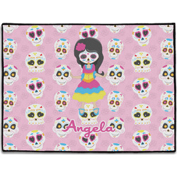 Kids Sugar Skulls Door Mat - 24"x18" (Personalized)