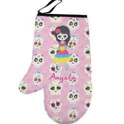 Kids Sugar Skulls Left Oven Mitt (Personalized)