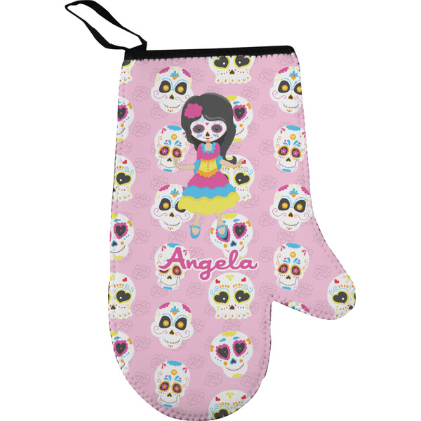 Kids Sugar Skulls Personalized Oven Mitt