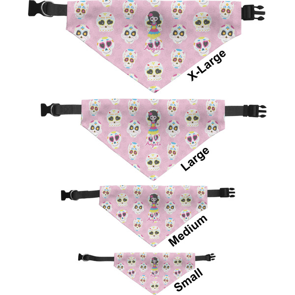 Kids Sugar Skulls Pet Bandana Sizes