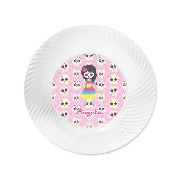 Kids Sugar Skulls Plastic Party Appetizer & Dessert Plates - Approval